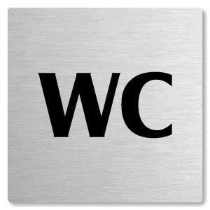 WC, 148x148mm, stříbrná, Nevada